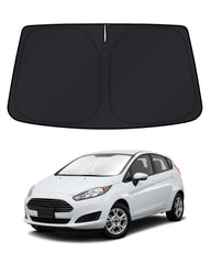 KUST windshield shade for Ford Fiesta blocks sun to keep interior cooler