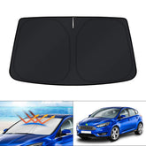 KUST windshield shade on Ford Focus 2012-2018 provides full coverage and UV protection.