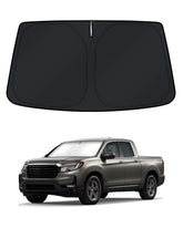 KUST windshield shade for Honda Ridgeline offers full coverage, blocking sun.