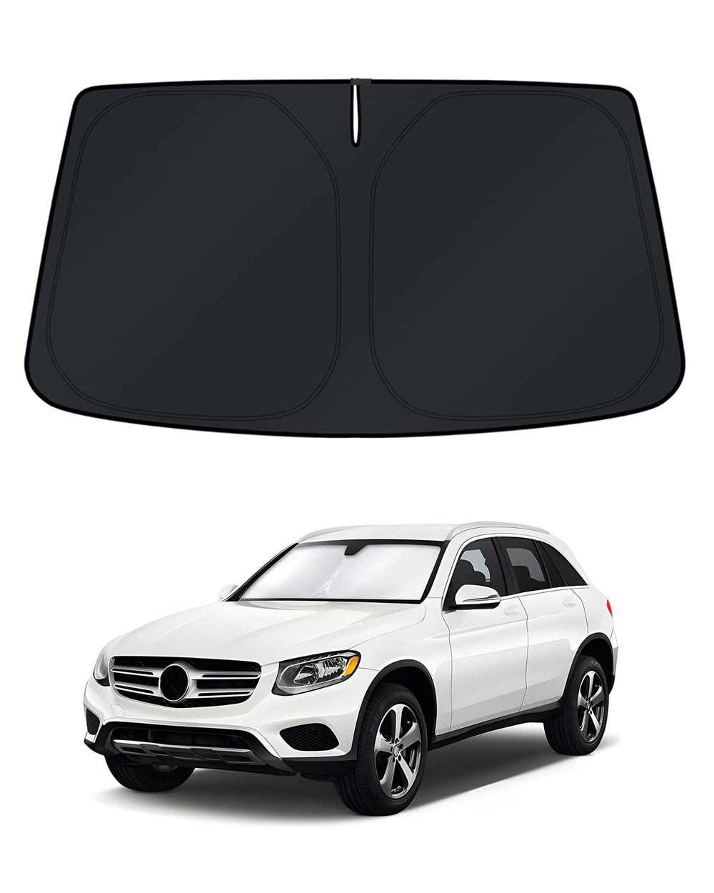 KUST windshield shade for GLC 300 fitment blocks heat and sun
