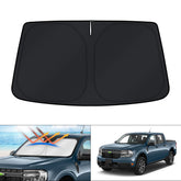 KUST windshield shade for Maverick front cover blocks UV rays and heat.