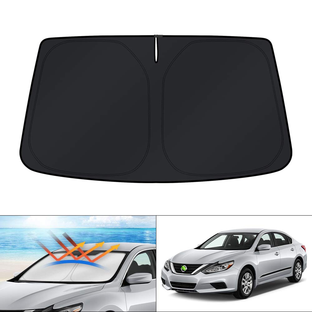 KUST windshield shade for Nissan Altima with custom-fit coverage