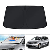 KUST windshield shade for Pacifica with full coverage and glare reduction.