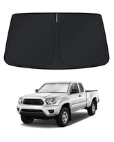 KUST windshield shade for Toyota Tacoma provides full coverage and heat protection.