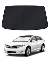 KUST windshield shade on a Toyota Venza for full coverage and glare control