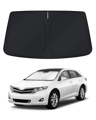 KUST windshield shade on a Toyota Venza for full coverage and glare control