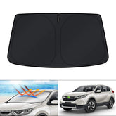 KUST windshield sun shade with full coverage for Honda CR-V, reduces glare.