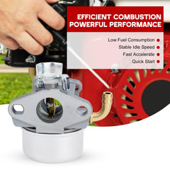 Kuupo Intek 206 carburetor components laid out for easy inspection and replacement.