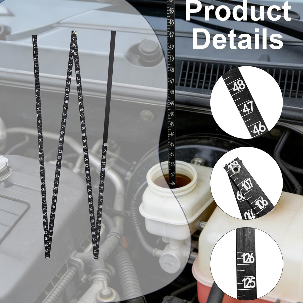 Kuypxln Oil Tank Measuring Stick in fourfold design for compact storage.