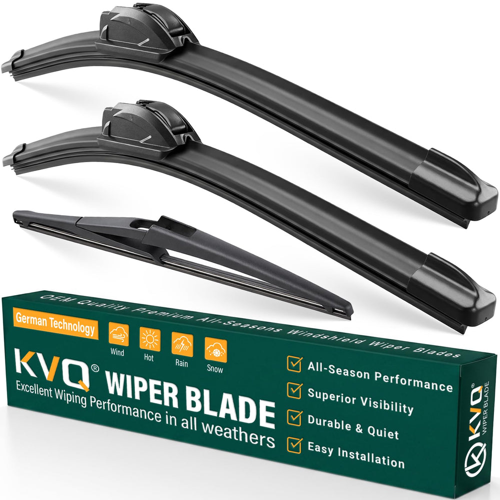 KVQ windshield wiper 26-inch front blade for Nissan Rogue ensures clearer visibility