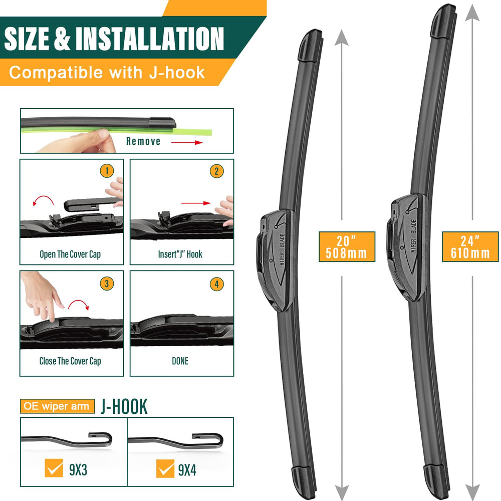 KVQ 20-inch blade designed for wide windshield coverage