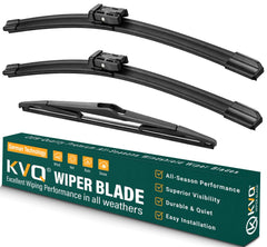 KVQ front 26-inch wiper blade on Ford Fiesta delivers a streak-free wipe