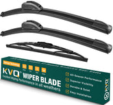 KVQ wiper blades 24-inch front for Equinox, crisp visibility in rain.