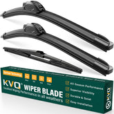 KVQ Toyota Sienna 28-inch front wiper blade with OEM hook for precise fit and rain visibility.