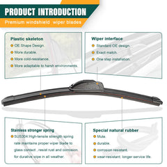KVQ graphite + PTFE coating close-up for quieter wipes and longer blade life.