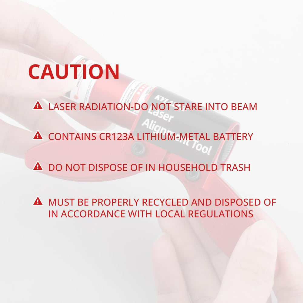 Kylazer Laser Alignment Tool packaging and ready-to-use shipping packaging.