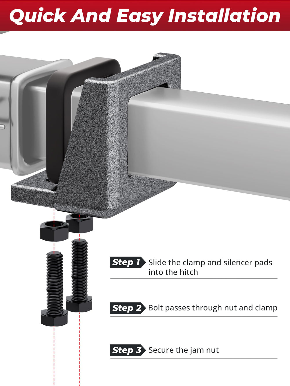 KYNTHAX easy installation guides you through a quick, tool-assisted setup.