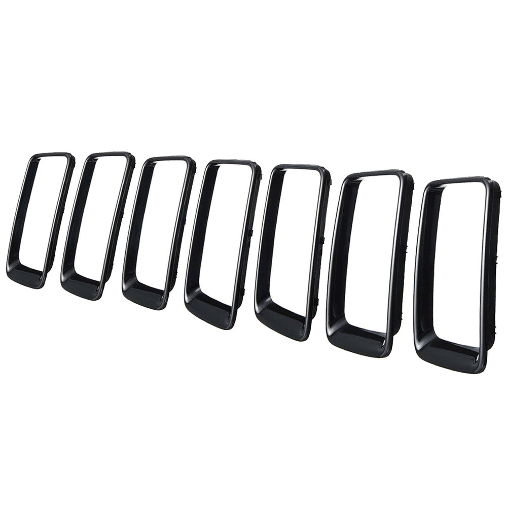 KYYET front grille ring trim gloss black upgrade for exterior styling