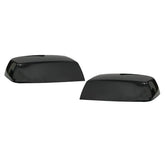 KYYET gloss black mirror cap on Silverado driver side, adds sleek protection and shine.