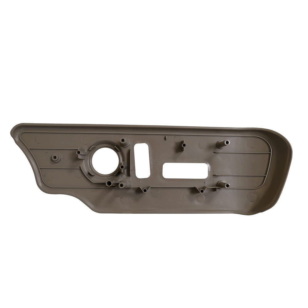 KYYET seat switch housing bezel close-up with precise tan finish for seamless interior