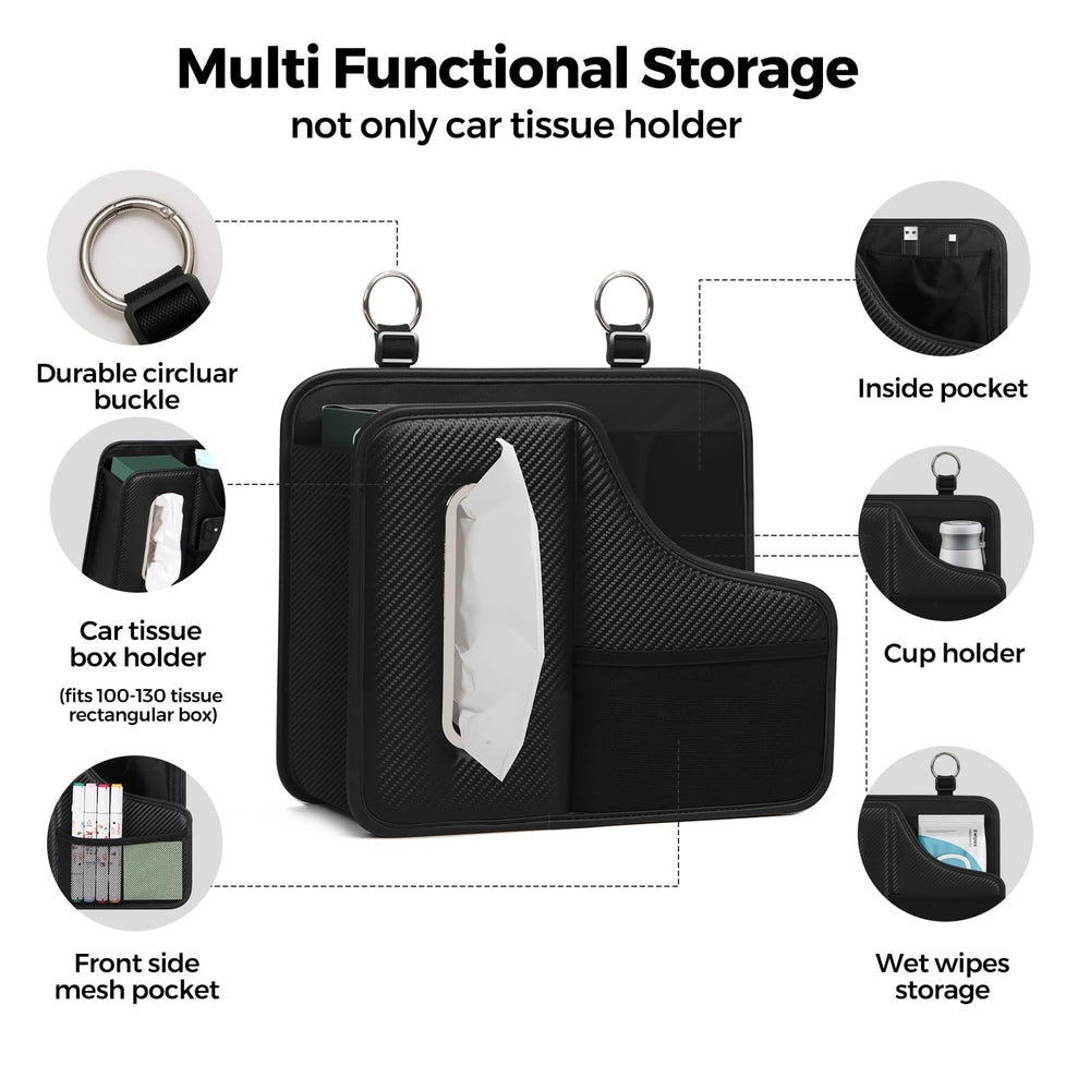 KZBHHP backseat organizer with cup holder stabilizes drinks during drives