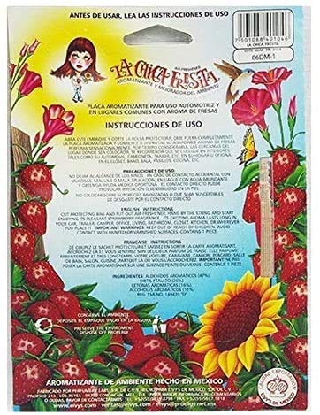 La Chica Fresita strawberry scent ideal for cars, trucks, and SUVs.