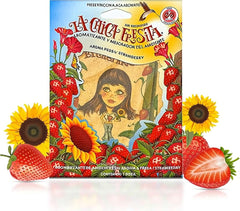 La Chica Fresita strawberry car air fresheners in a 15-pack for ongoing freshness.