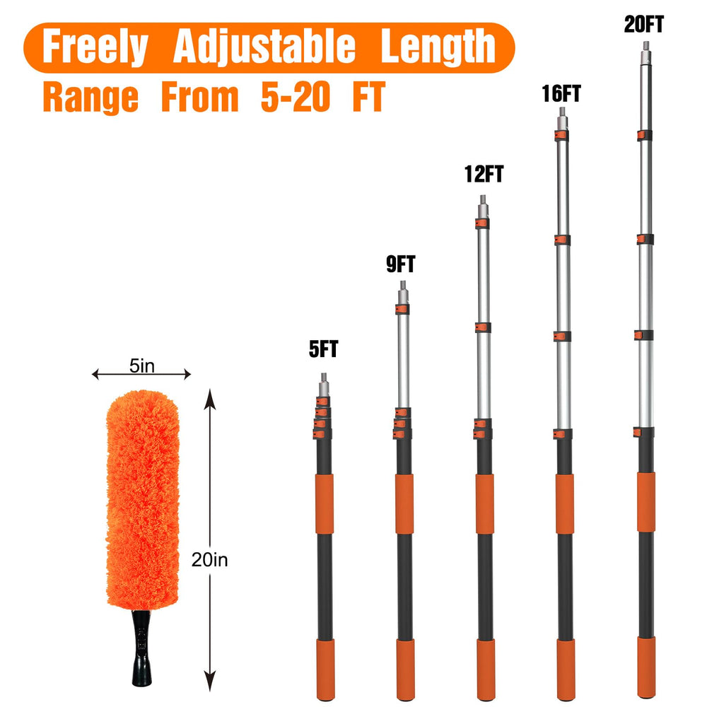LAANPOLE replaceable cleaning cloths extend duster life and savings.