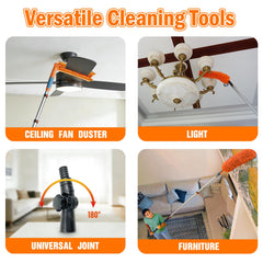 LAANPOLE universal joint connects to various cleaning heads for flexibility.