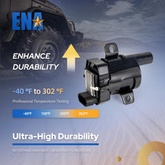 Labels on ENA UF262 coil packs for quick identification and reference