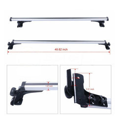 LABLT universal roof rack close-up shows clamp design for adjustable length.