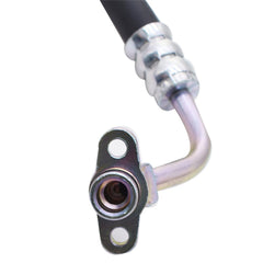 Labwork quality assurance badge and color-coded connectors visible on hose.