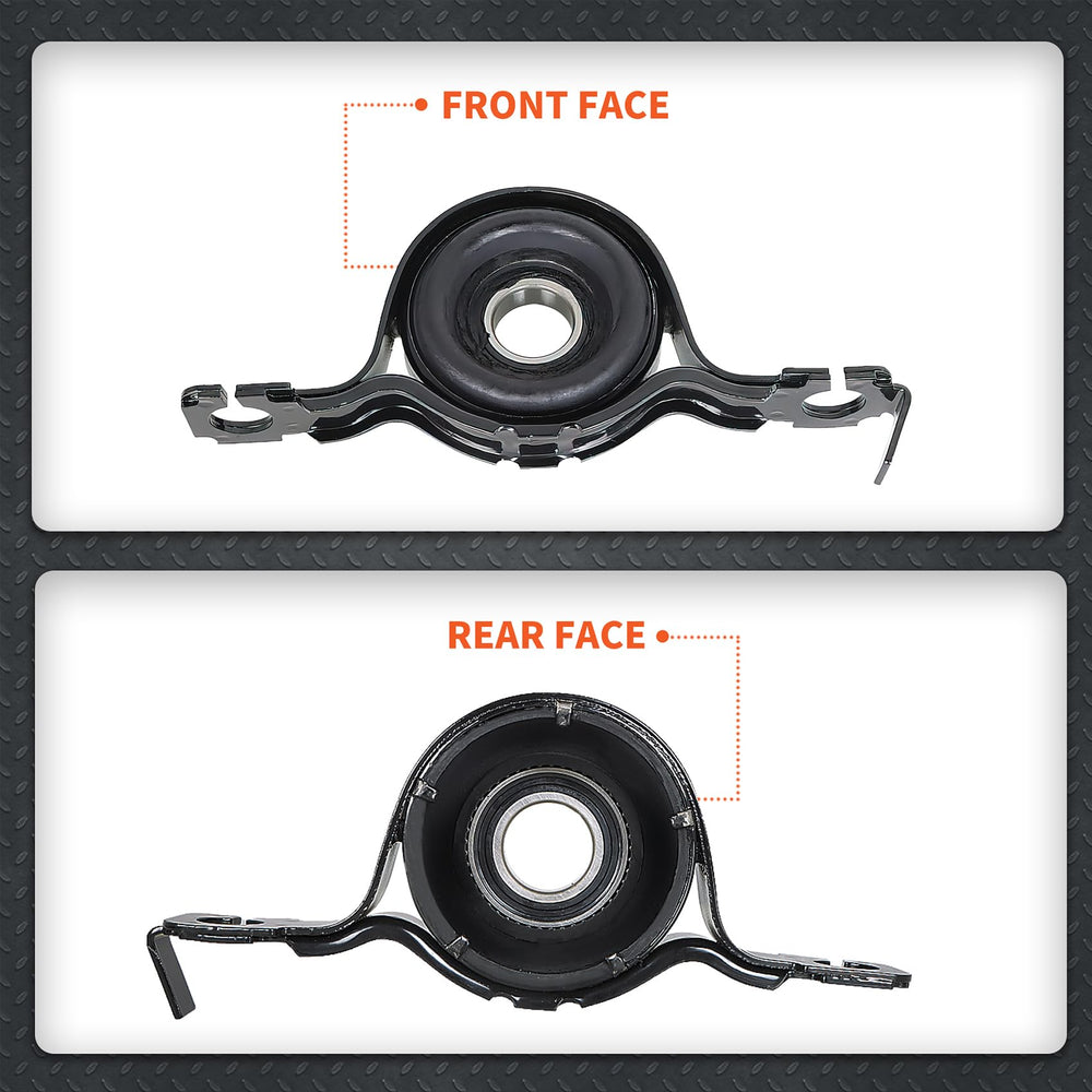 Labwork drive shaft center support bearing 0714FED9U sealing feature close-up for protection against elements