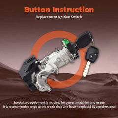 Durable materials and precise machining in Labwork Civic ignition lock.