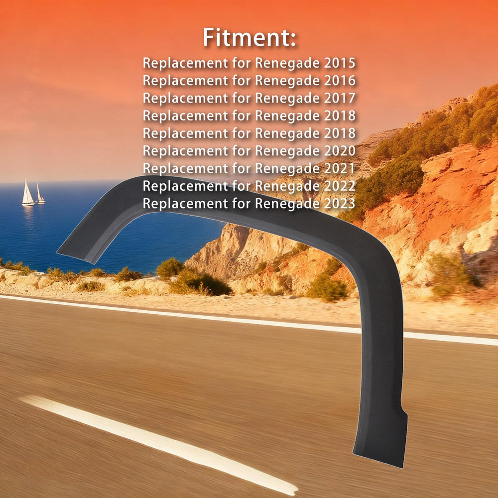 labwork Renegade fender flare mounted on vehicle enhances integrated look.