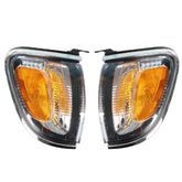 Labwork Tacoma driver marker light with silver trim enhances nighttime visibility