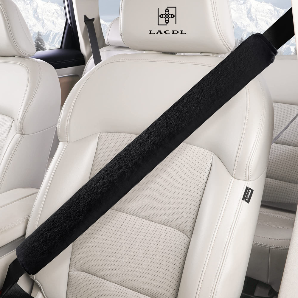 LACDL 13in plush seatbelt cushion offers gentle support for long drives.