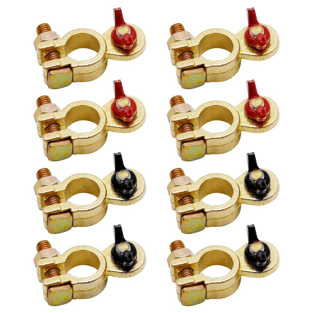 laffoonparts brass battery terminal top post 4 pairs for reliable connections
