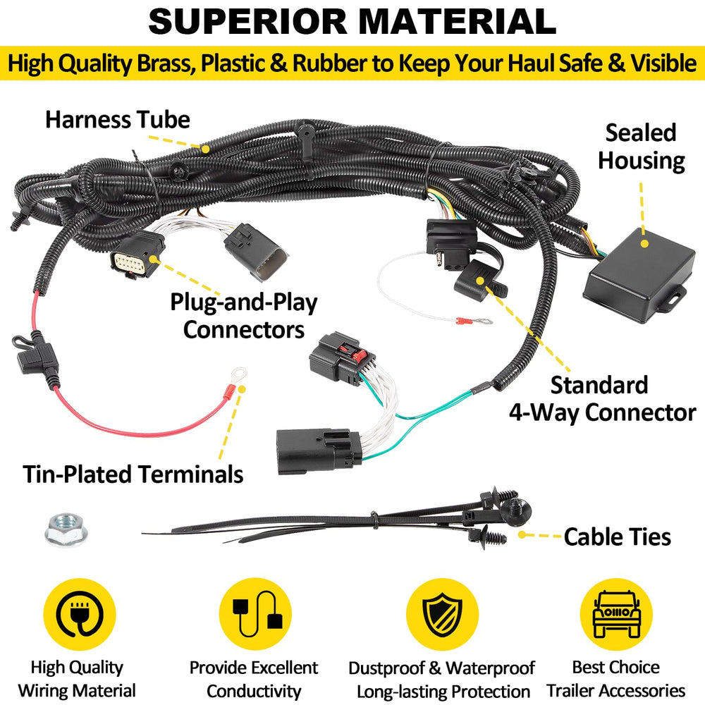 LAIKOU 4-way output connects trailer lights reliably