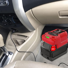 Laimiao Milwaukee M18 compatibility chart shows supported battery models.