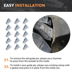 Lakapre blue zinc camber pins offer strong wear resistance.