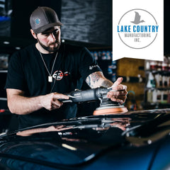 Lake Country HDO heavy polishing pad during detailing session