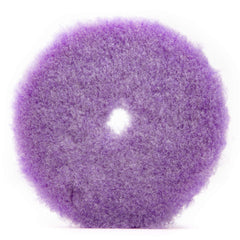 Lake Country Purple Foamed Wool pad 5.25 inch ready for effective cutting.