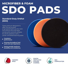 Lake Country SDO black finishing pad for a smooth final look.