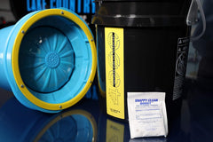 Lake Country Snappy Cleaner Powder leaves pads clean and ready for use.