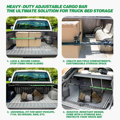 Lakfus divider bars create neat cargo separation in the bed.