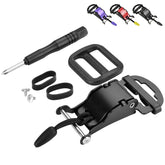Lamborsafe helmet quick-release buckle kit enables glove-friendly fastening for secure, rapid closure.