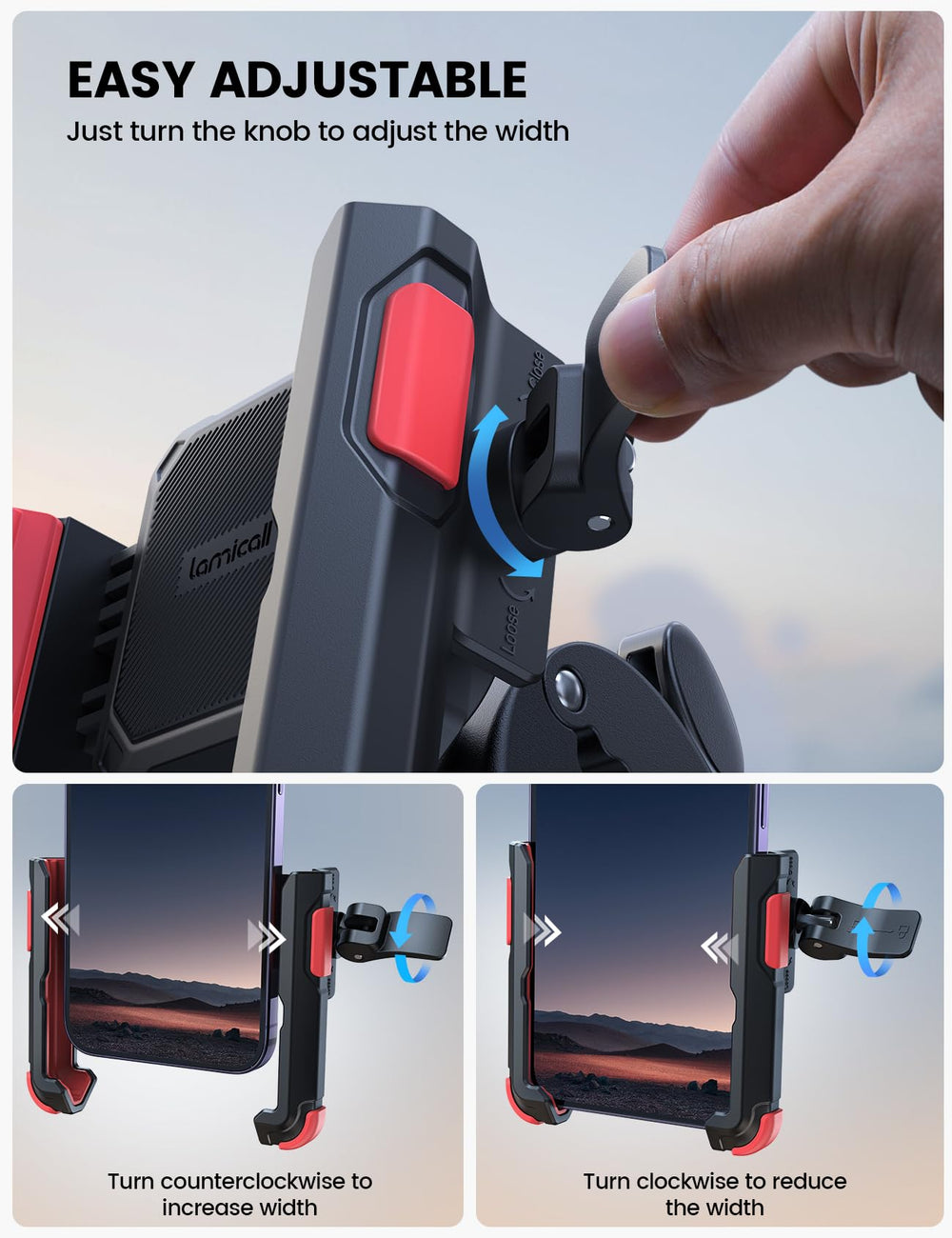 Lamicall 4-7-inch phones compatibility supports a wide range safely.