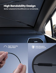 Lamicall bendable umbrella skeletons enable 90-degree customization for different cars.