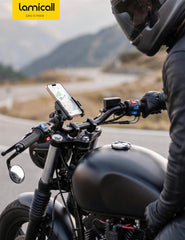 Lamicall bicycle mount semi-closed design allows camera use while riding.